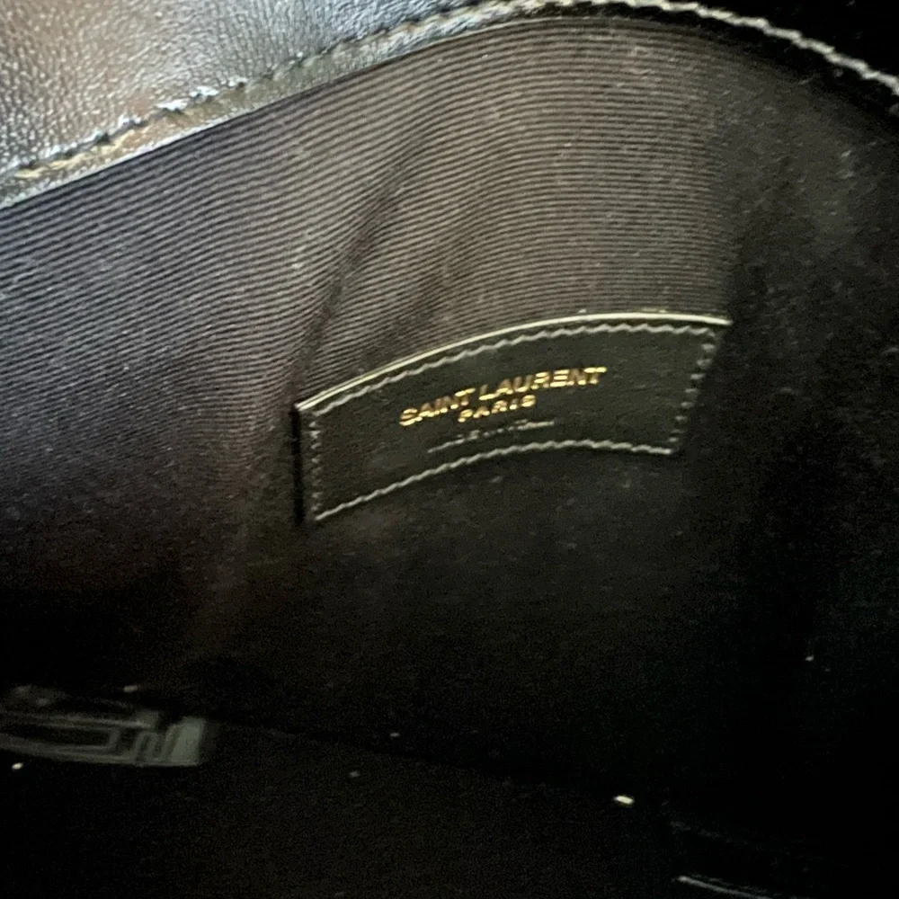 YSL Uptown Monogram Smooth Leather Clutch - Picture 8 of 12